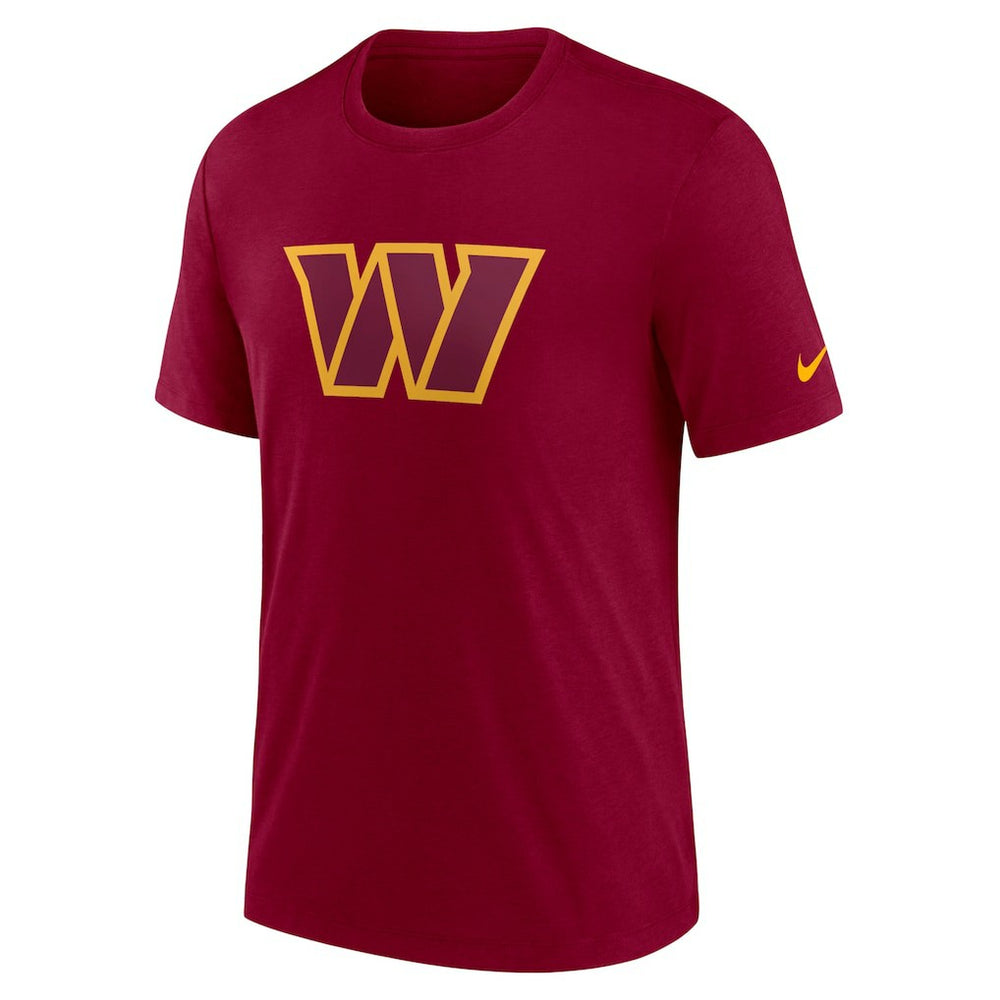 Washington Commanders Rewind Logo Tri-Blend T-Shirt Burgundy | Nike for Sale