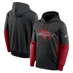 Arizona Cardinals Color Block Fleece Performance Pullover Hoodie Black | Nike for Sale