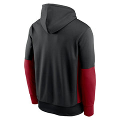 Arizona Cardinals Color Block Fleece Performance Pullover Hoodie Black | Nike for Sale