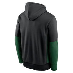 New York Jets Color Block Fleece Performance Pullover Hoodie Black | Nike for Sale