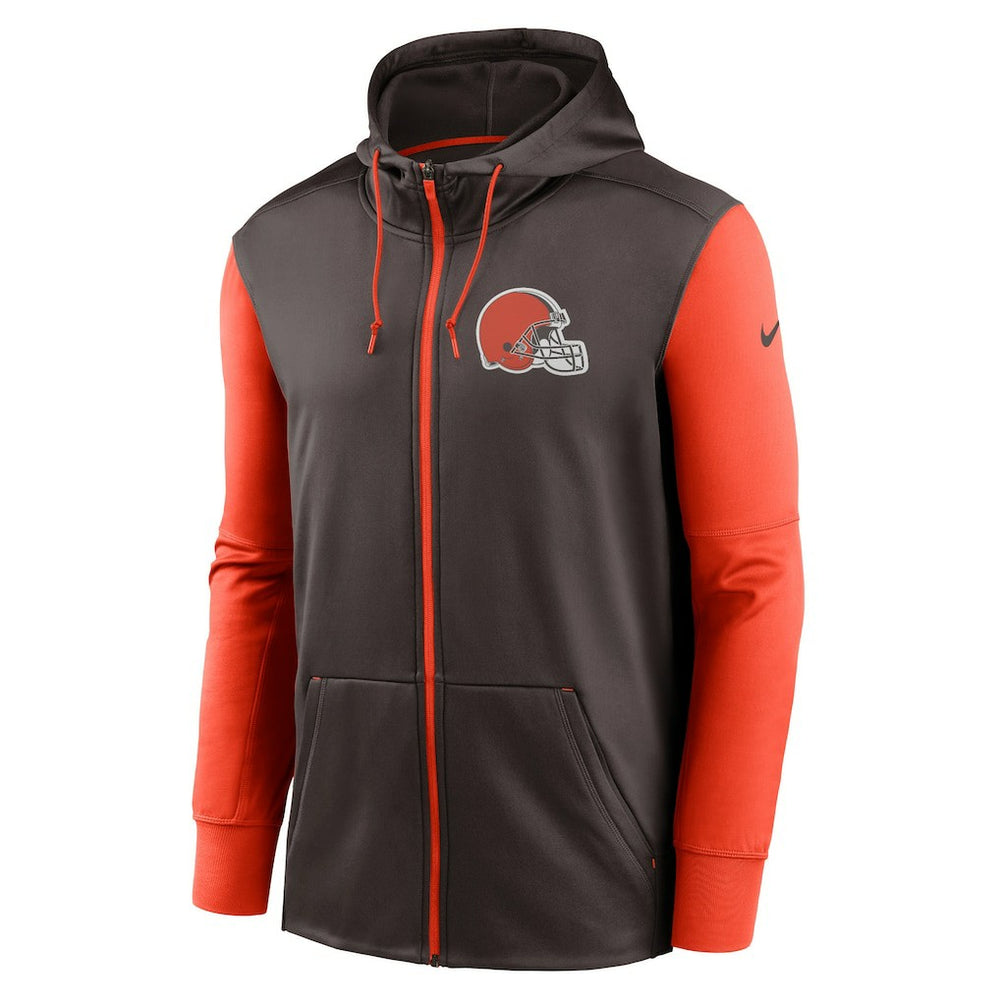 Cleveland Browns Performance Full-Zip Hoodie Brown | Nike for Sale