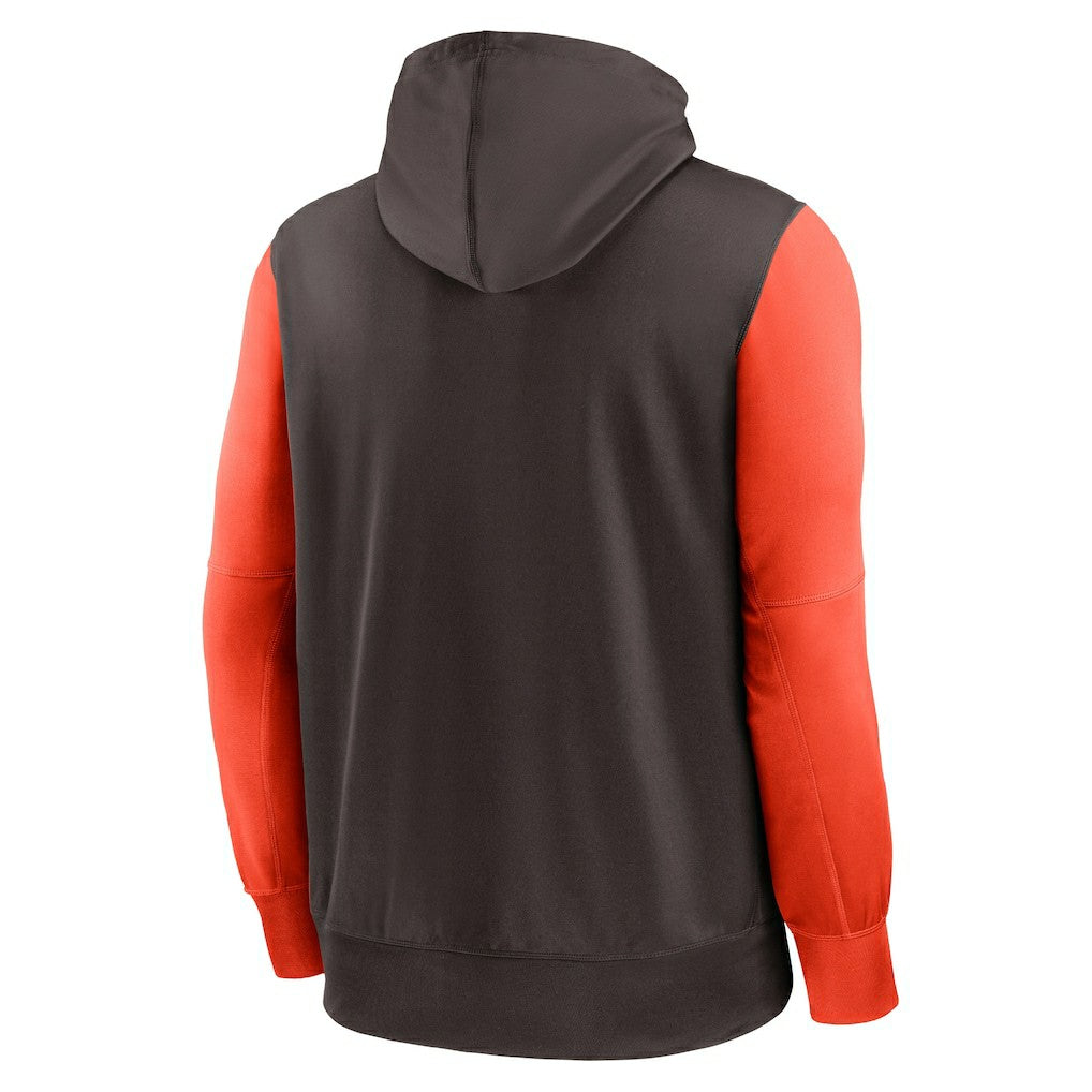 Cleveland Browns Performance Full-Zip Hoodie Brown | Nike for Sale