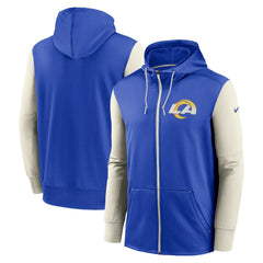 Los Angeles Rams Performance Full-Zip Hoodie Royal | Nike for Sale