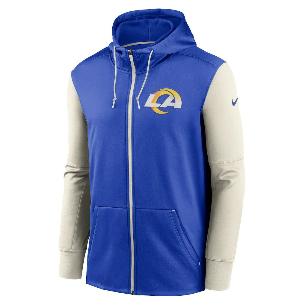 Los Angeles Rams Performance Full-Zip Hoodie Royal | Nike for Sale