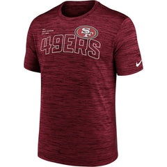 San Francisco 49ers Velocity Arch Performance T-Shirt Scarlet | Nike for Sale