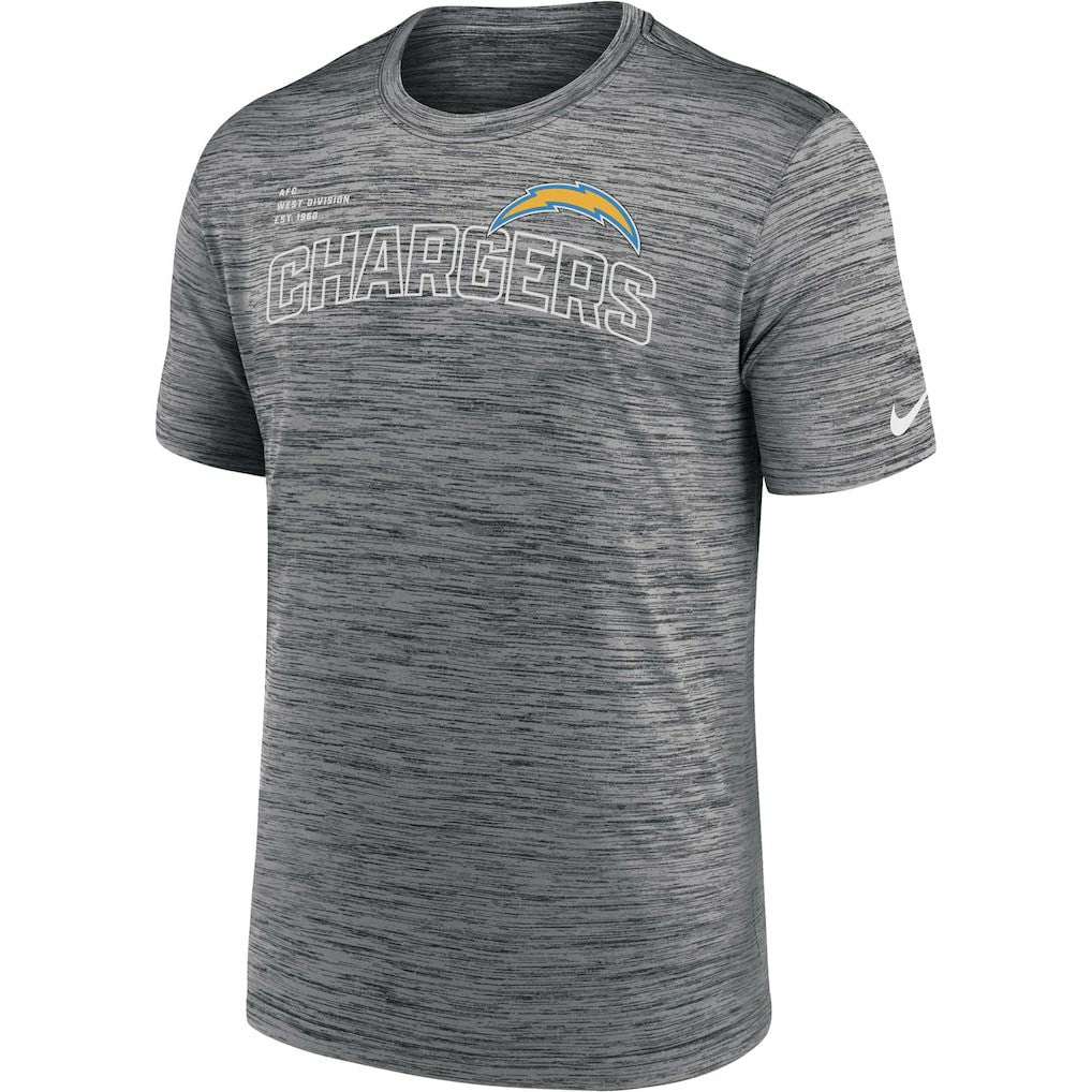 Los Angeles Chargers Velocity Arch Performance T-Shirt Anthracite | Nike for Sale