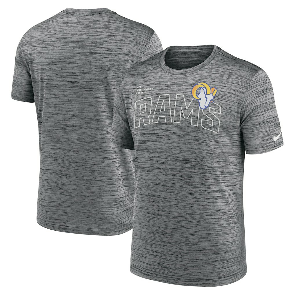 Los Angeles Rams Velocity Arch Performance T-Shirt Anthracite | Nike for Sale