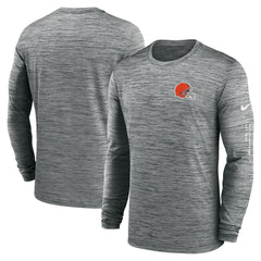 Cleveland Browns Velocity Long Sleeve T-Shirt Anthracite | Nike for Sale