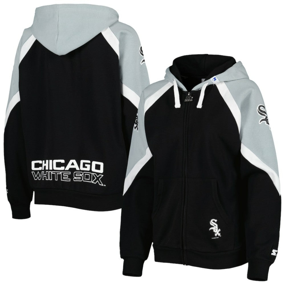 Chicago White Sox Starter Women's Hail Mary Full-Zip Hoodie - MLB