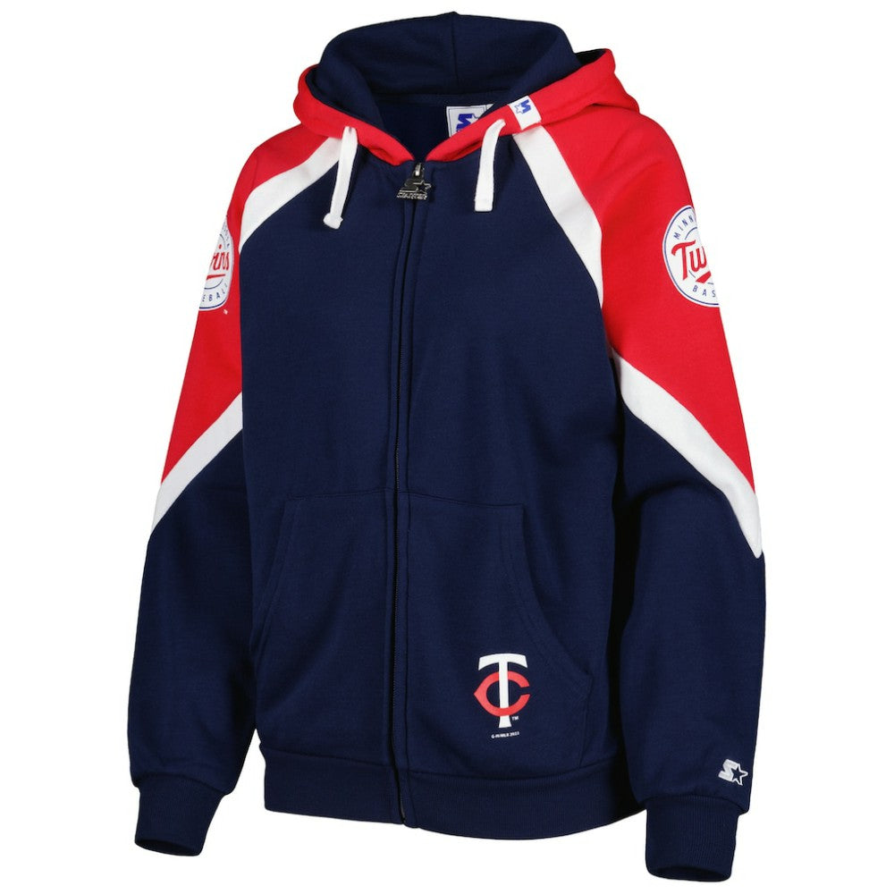 Minnesota Twins Starter Women's Hail Mary Full-Zip Hoodie - MLB
