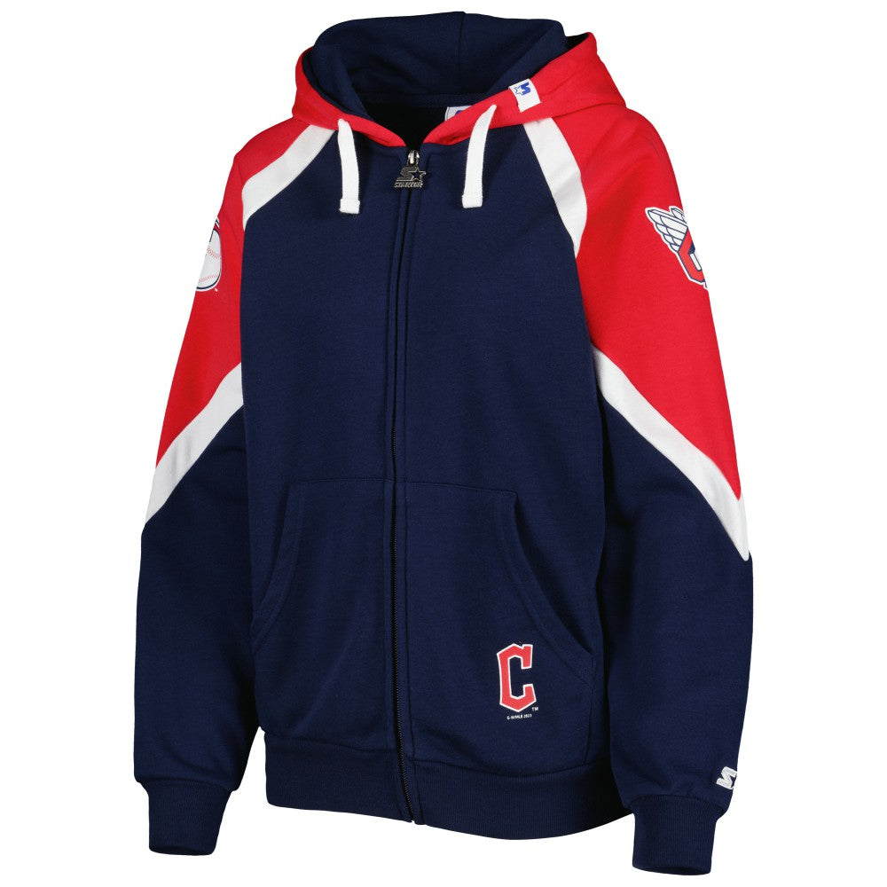 Cleveland Guardians Starter Women's Hail Mary Full-Zip Hoodie - MLB
