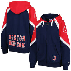 Boston Red Sox Starter Women's Hail Mary Full-Zip Hoodie - MLB
