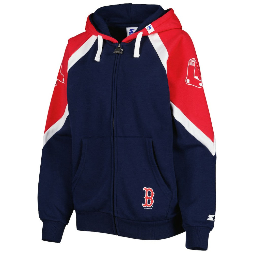 Boston Red Sox Starter Women's Hail Mary Full-Zip Hoodie - MLB