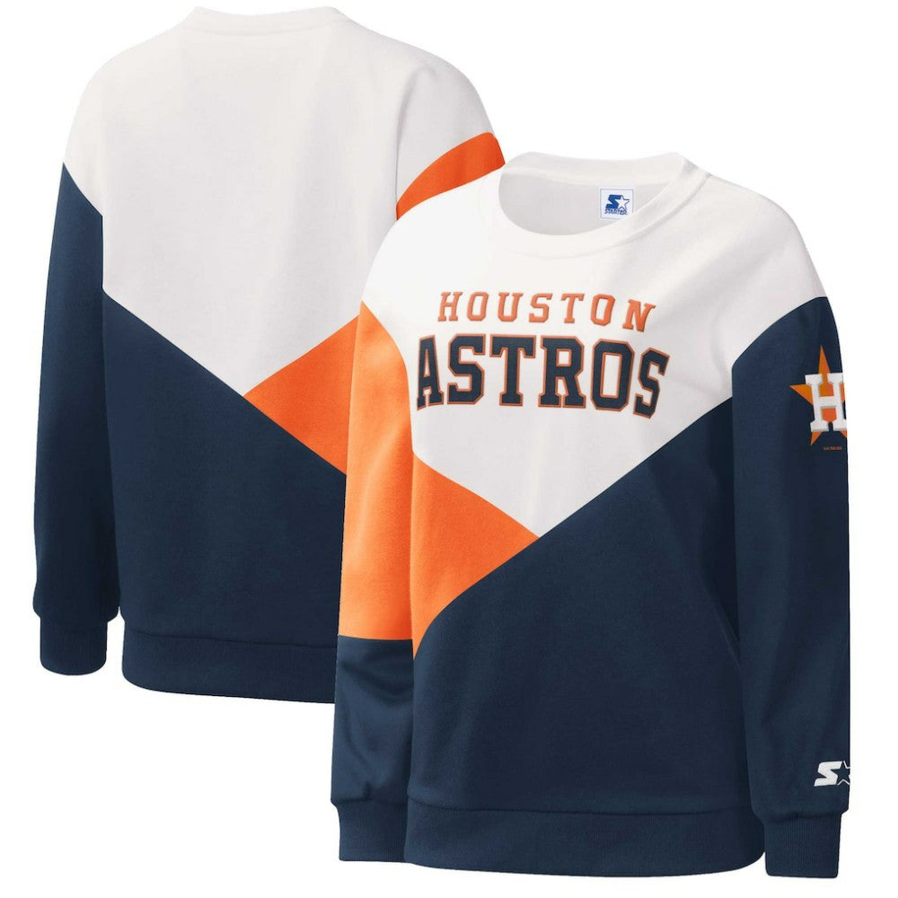Houston Astros Starter Women's Shutout Pullover Sweatshirt - MLB