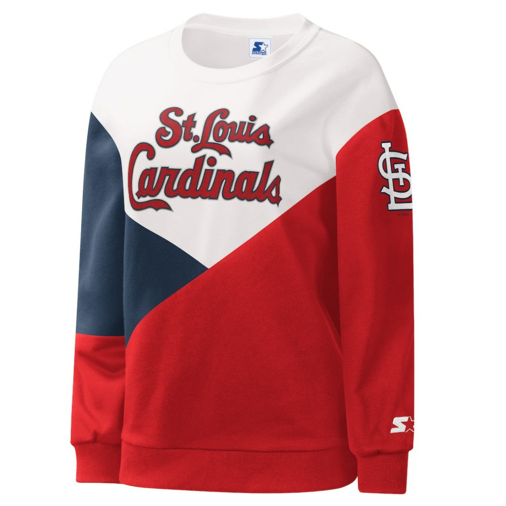 St. Louis Cardinals Starter Women's Shutout Pullover Sweatshirt - MLB