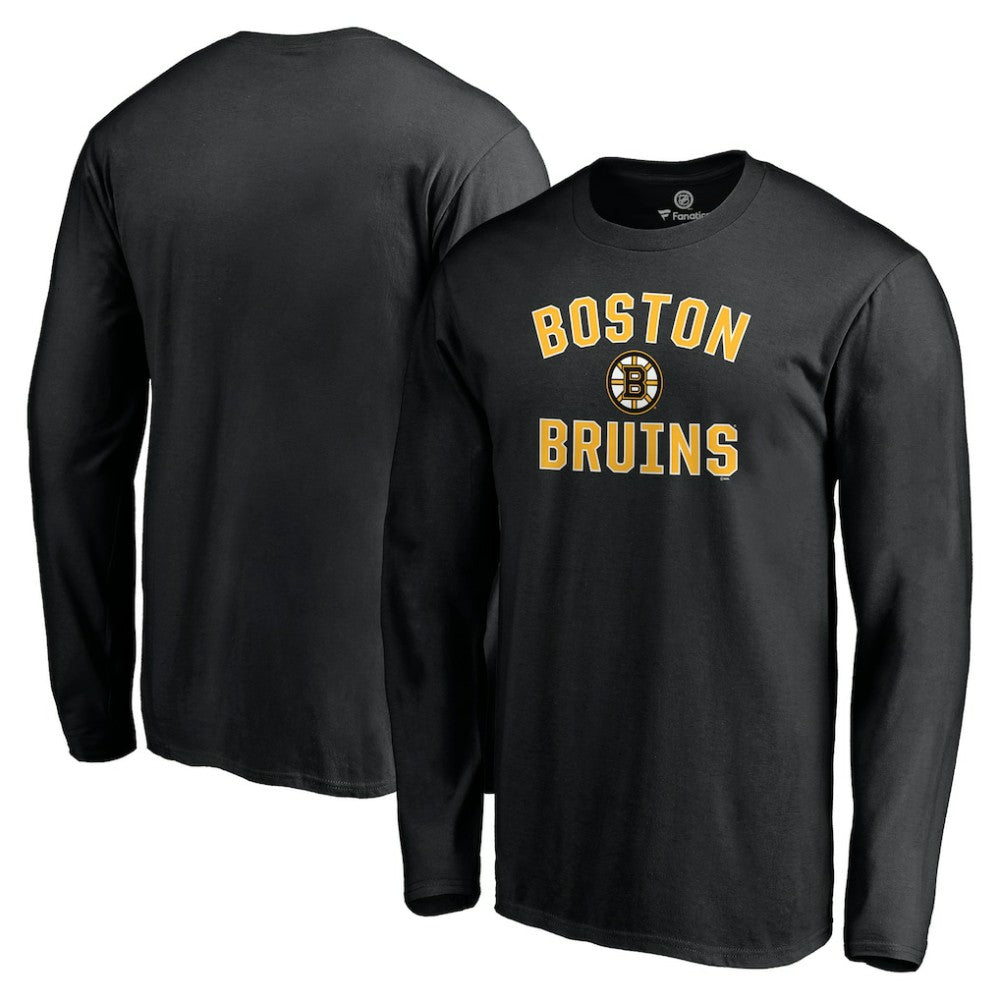 Boston Bruins Victory Arch Long Sleeve T-Shirt - Black - NHL