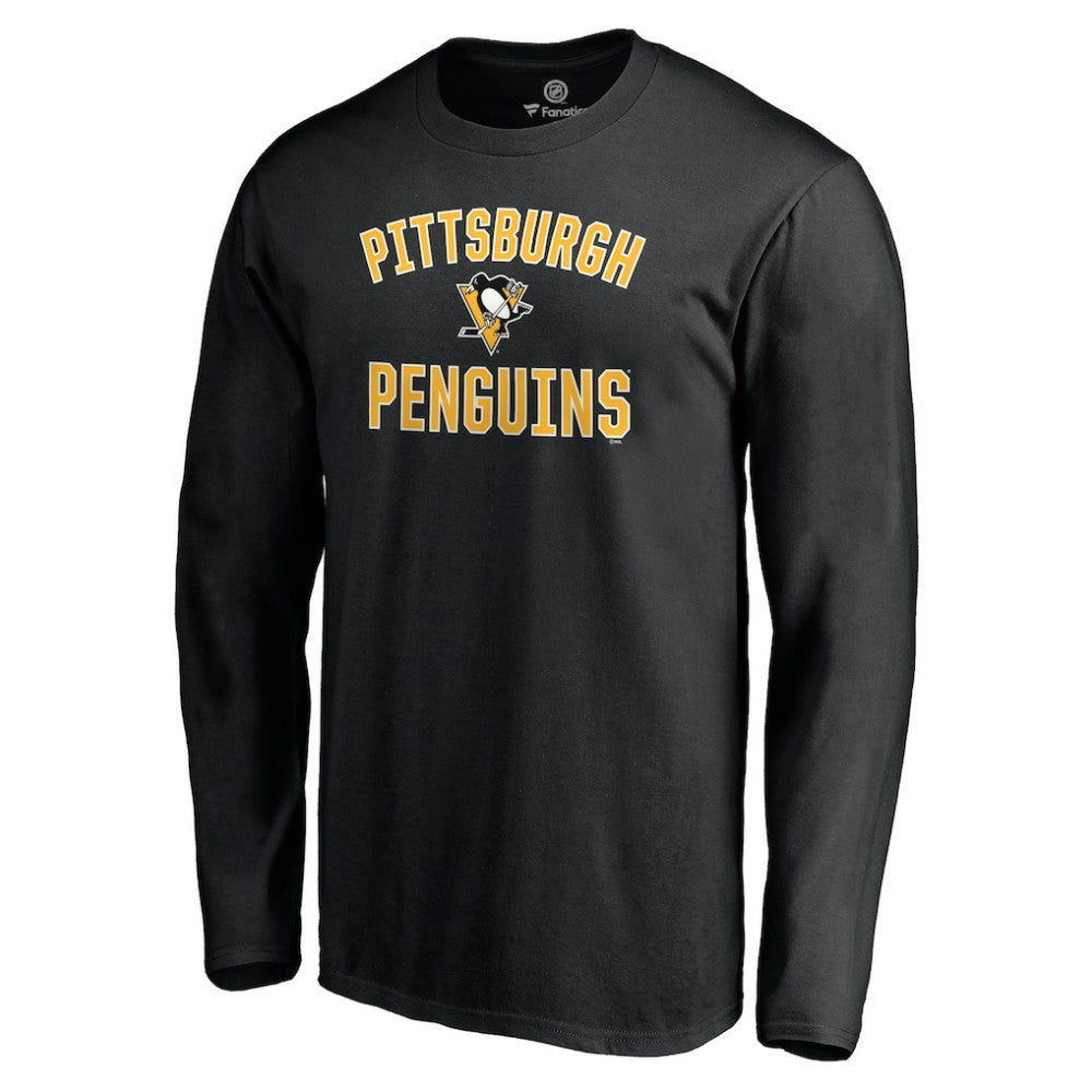 Pittsburgh Penguins Victory Arch Long Sleeve T-Shirt - Black - NHL