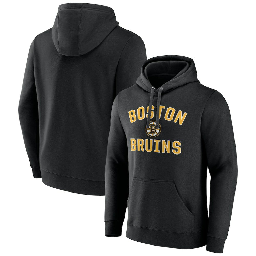 Boston Bruins Victory Arch Pullover Hoodie - Black - NHL