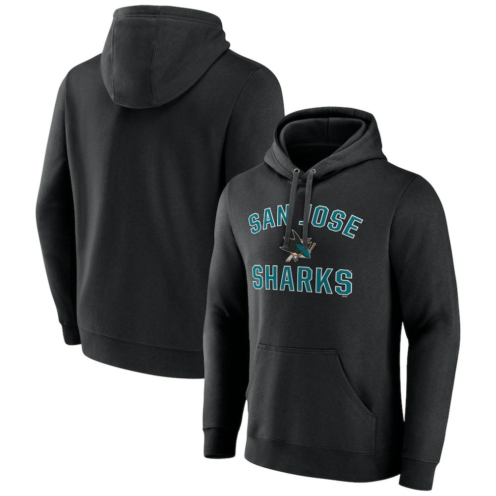 San Jose Sharks Victory Arch Pullover Hoodie - Black - NHL
