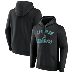 San Jose Sharks Victory Arch Pullover Hoodie - Black - NHL