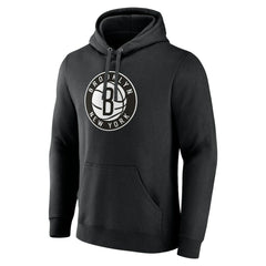 Brooklyn Nets Alternate Logo Pullover Hoodie Black - NBA