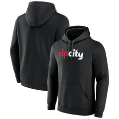 Portland Trail Blazers Alternate Logo Pullover Hoodie Black - NBA