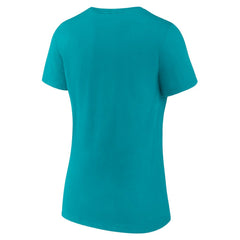 Charlotte Hornets Women's Overtime Team V-Neck T-Shirt Aqua - NBA