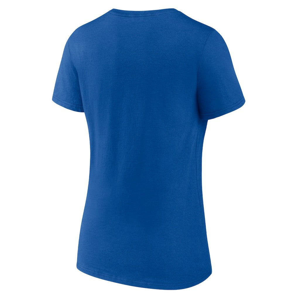 Detroit Pistons Women's Alternate Logo V-Neck T-Shirt Royal - NBA