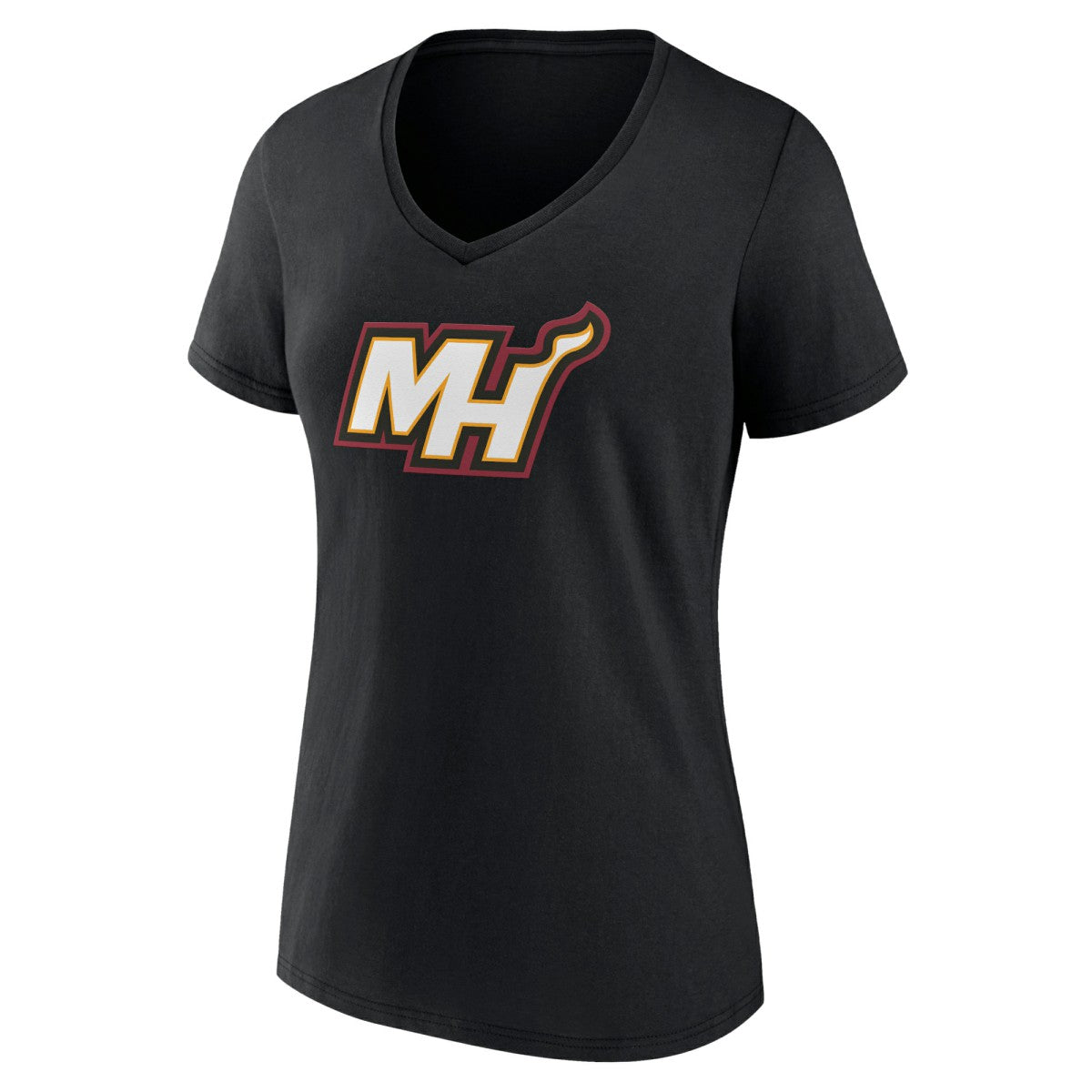 Miami Heat Women's Alternate Logo V-Neck T-Shirt Black - NBA