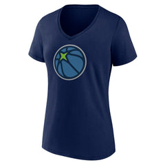 Minnesota Timberwolves Women's Alternate Logo V-Neck T-Shirt Navy - NBA
