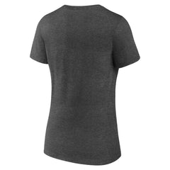 Utah Jazz Women's Logo V-Neck T-Shirt Charcoal - NBA