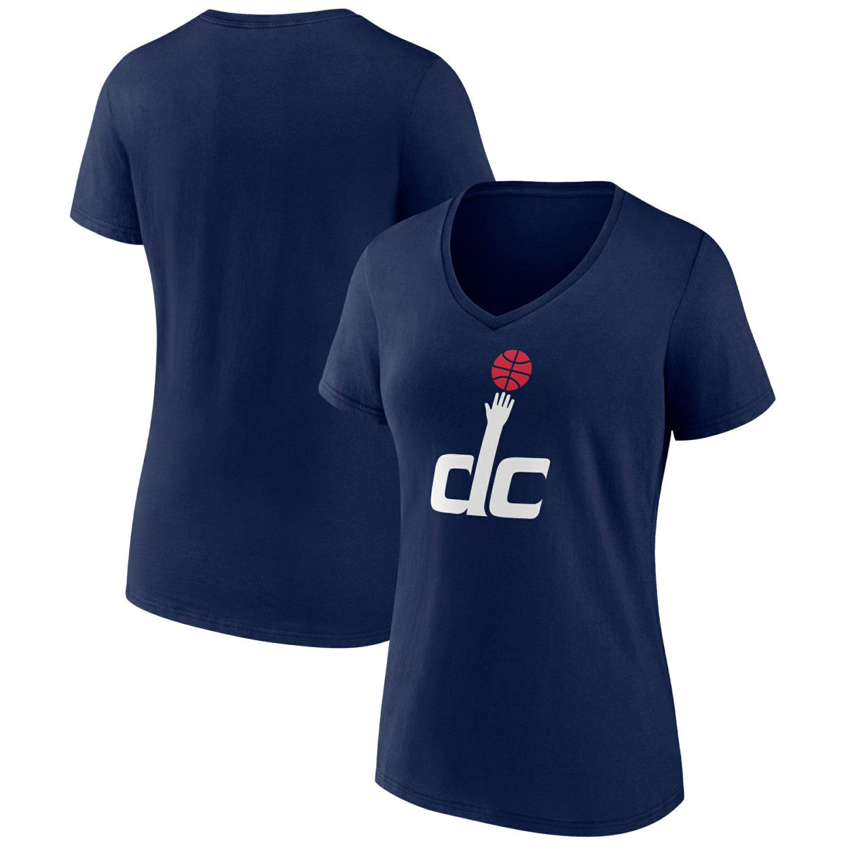 Washington Wizards Women's Alternate Logo V-Neck T-Shirt Navy - NBA