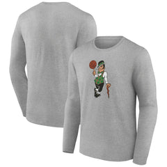 Boston Celtics Alternate Logo Long Sleeve T-Shirt Gray - NBA