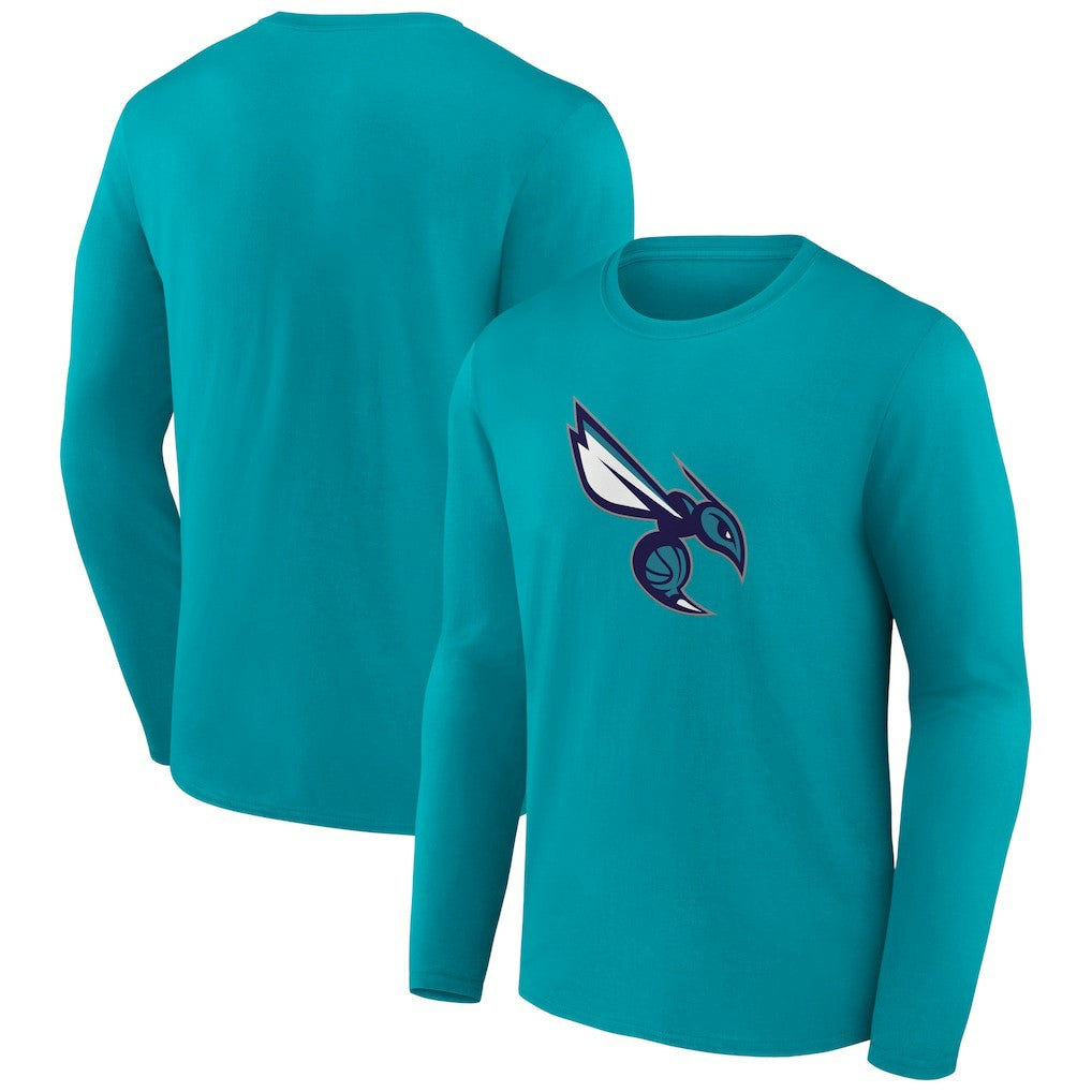 Charlotte Hornets Alternate Logo Long Sleeve T-Shirt Aqua - NBA