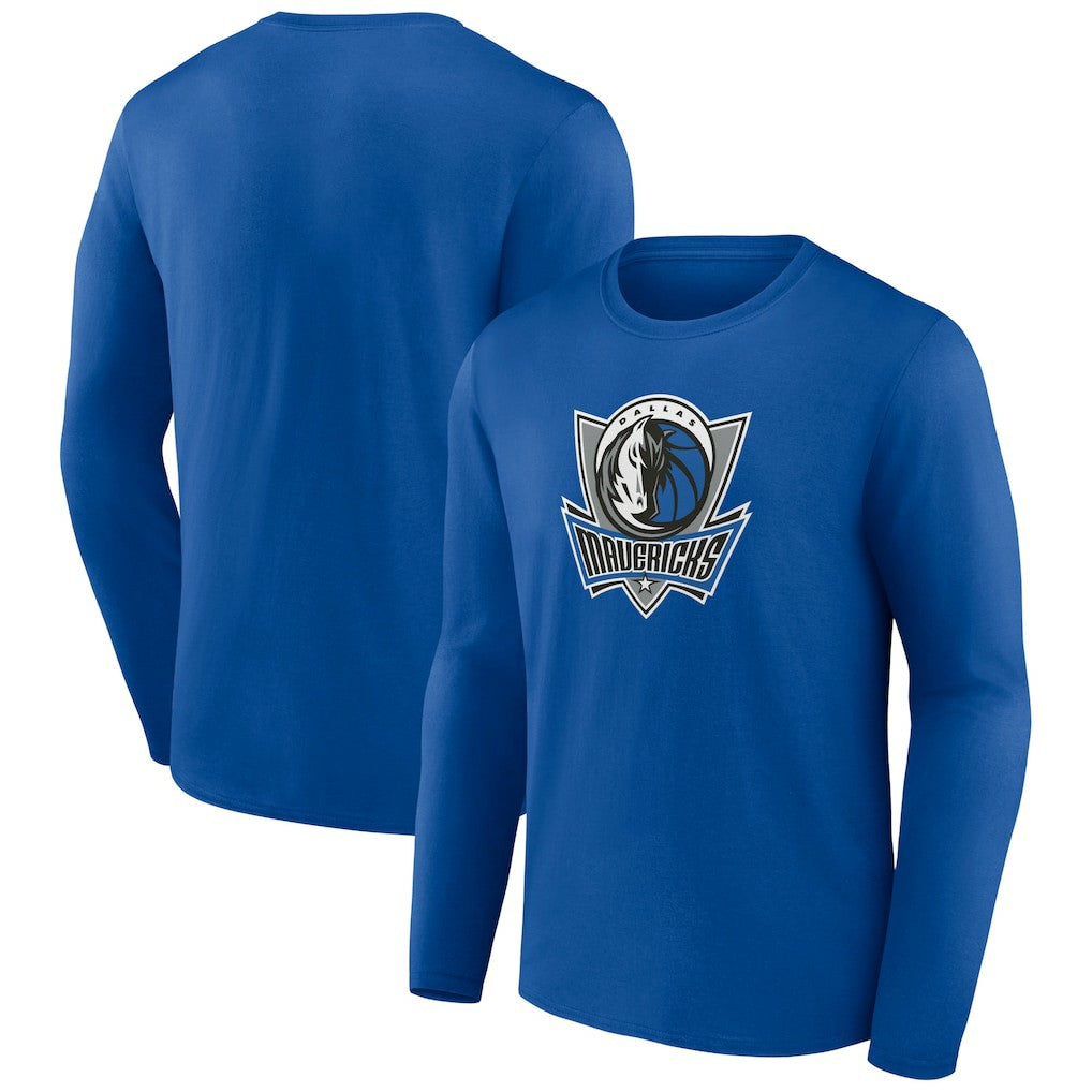 Dallas Mavericks Alternate Logo Long Sleeve T-Shirt Royal - NBA
