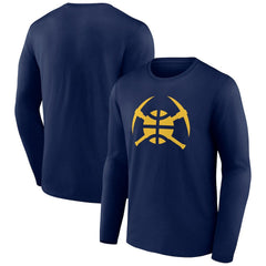Denver Nuggets Alternate Logo Long Sleeve T-Shirt Navy - NBA