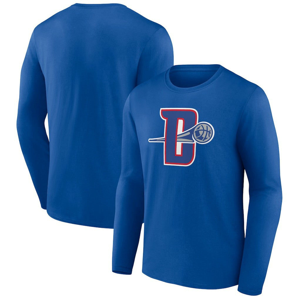 Detroit Pistons Alternate Logo Long Sleeve T-Shirt Royal - NBA