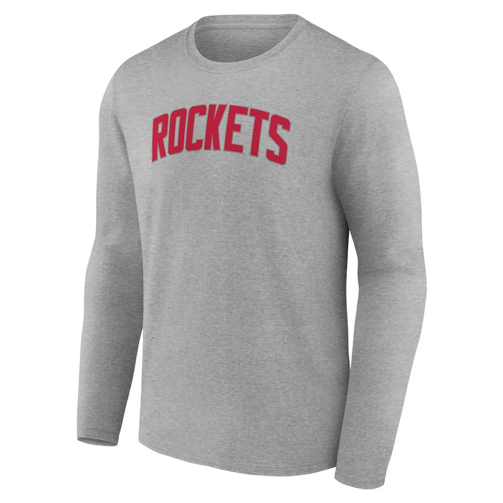Houston Rockets Alternate Logo Long Sleeve T-Shirt Gray - NBA