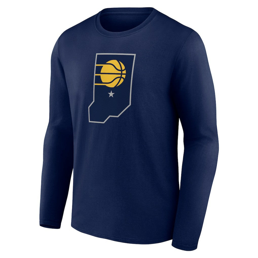 Indiana Pacers Alternate Logo Long Sleeve T-Shirt Navy - NBA