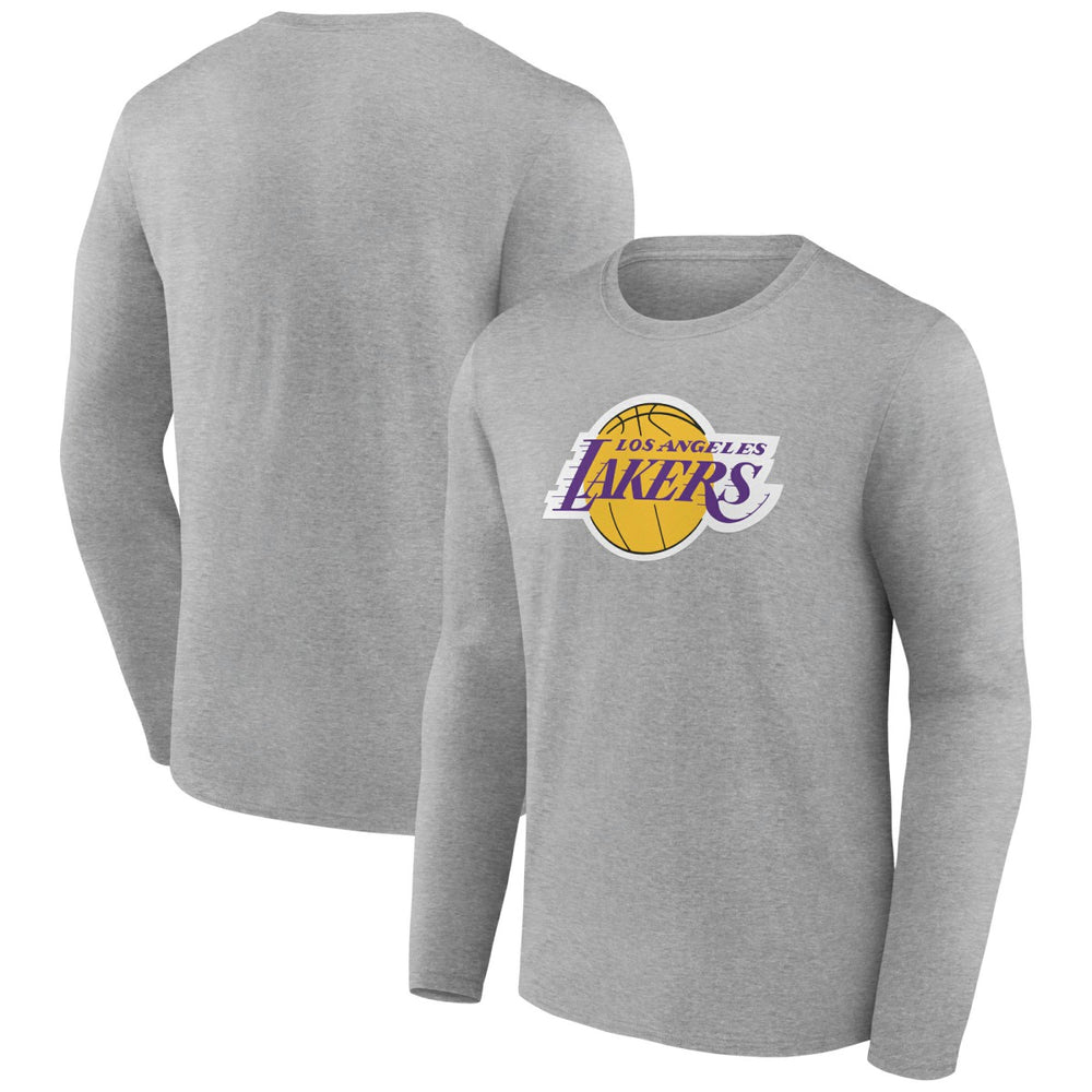 Los Angeles Lakers Alternate Logo Long Sleeve T-Shirt Gray - NBA