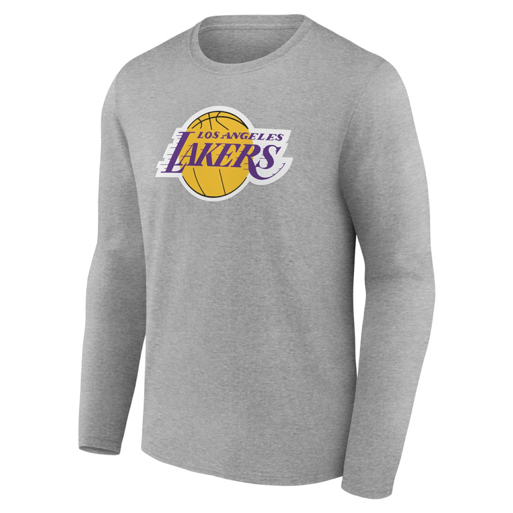 Los Angeles Lakers Alternate Logo Long Sleeve T-Shirt Gray - NBA