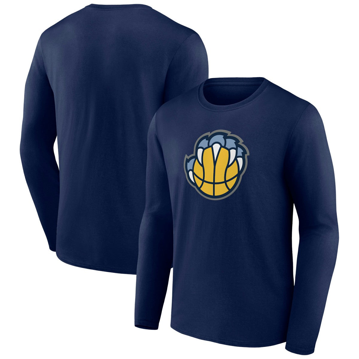 Memphis Grizzlies Alternate Logo Long Sleeve T-Shirt Navy - NBA