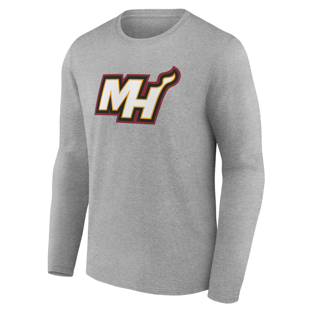 Miami Heat Alternate Logo Long Sleeve T-Shirt Gray - NBA