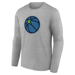 Minnesota Timberwolves Alternate Logo Long Sleeve T-Shirt Gray - NBA