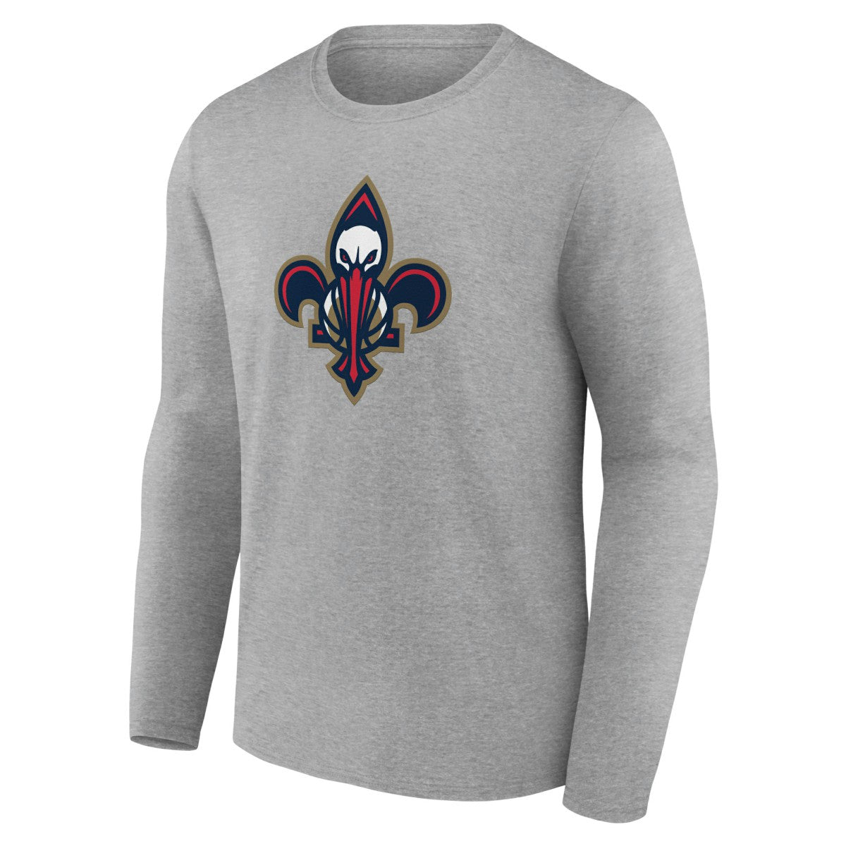 New Orleans Pelicans Alternate Logo Long Sleeve T-Shirt Gray - NBA