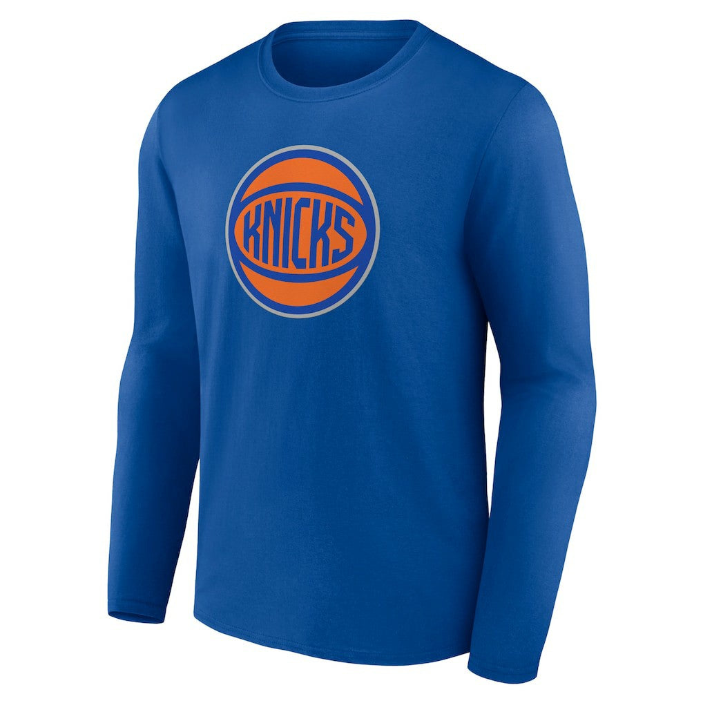 New York Knicks Alternate Logo Long Sleeve T-Shirt Royal - NBA