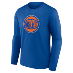 New York Knicks Alternate Logo Long Sleeve T-Shirt Royal - NBA