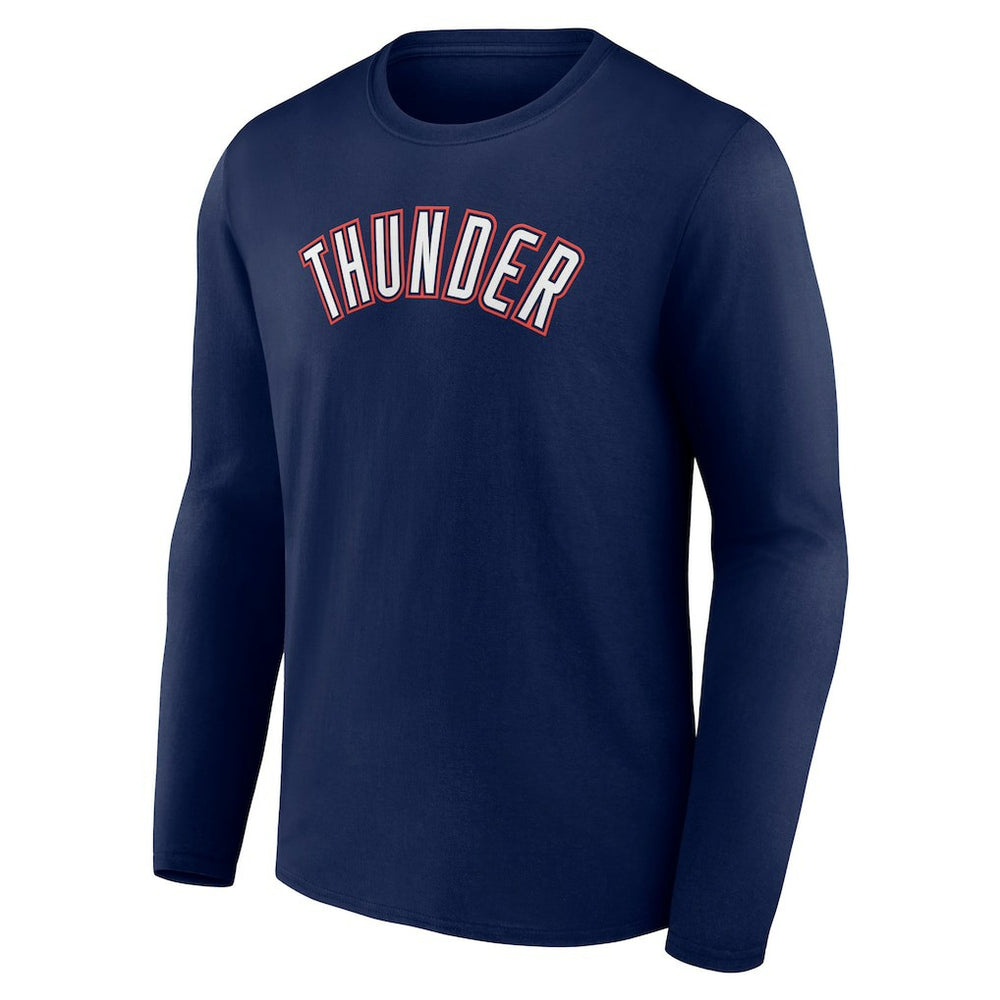Oklahoma City Thunder Alternate Logo Long Sleeve T-Shirt Navy - NBA