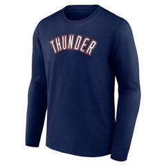 Oklahoma City Thunder Alternate Logo Long Sleeve T-Shirt Navy - NBA