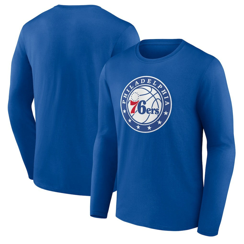 Philadelphia 76ers Alternate Logo Long Sleeve T-Shirt Royal - NBA
